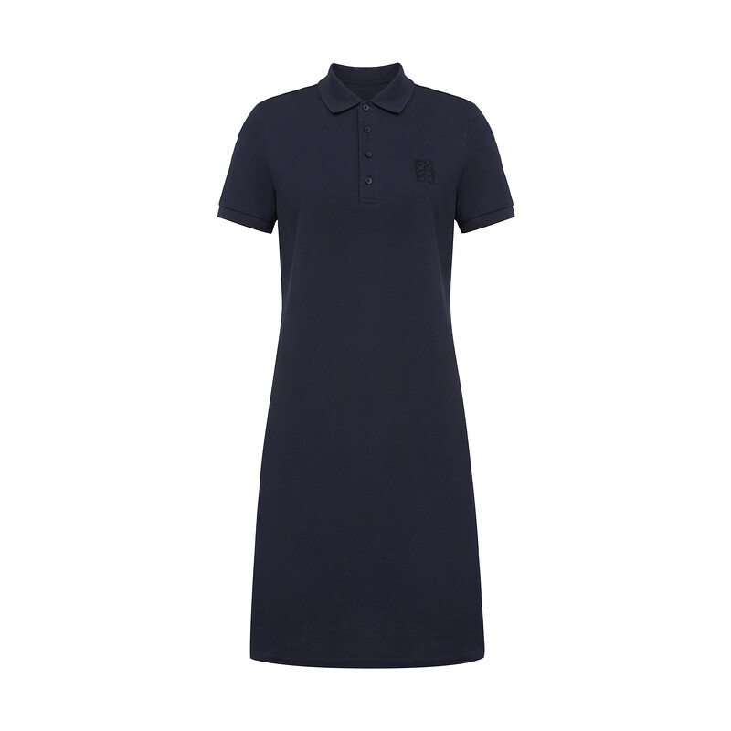 Платье Deep Breath с воротником-поло, темно-синий
Платье Deep Breath с воротником-поло, темно-синий