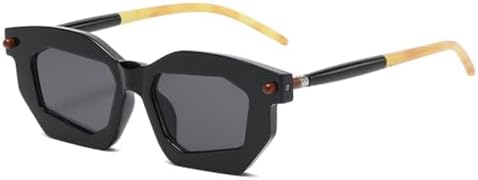 Солнцезащитные очки Polygon 2027 для женщин, двухцветные, модные, с прозрачными линзами, в оправе в стиле панк с заклепками, солнцезащитные очки UV400 для мужчин MTZJH, Black Gray
Солнцезащитные очки Polygon 2027 для женщин, двухцветные, модные, с прозрачными линзами, в оправе в стиле панк с заклепками, солнцезащитные очки UV400 для мужчин MTZJH, Black Gray