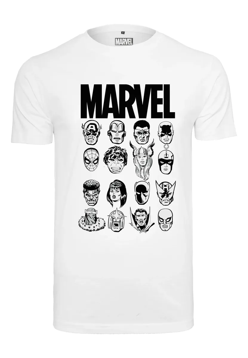 Футболка Merchcode "Мужская футболка Merchcode Marvel Crew Tee", белый 
Футболка Merchcode "Мужская футболка Merchcode Marvel Crew Tee", белый