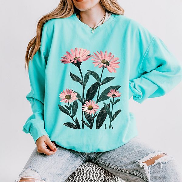 Свитшот с акварельными ромашками, окрашенный в розовый цвет Simply Sage Market
Свитшот с акварельными ромашками, окрашенный в розовый цвет Simply Sage Market