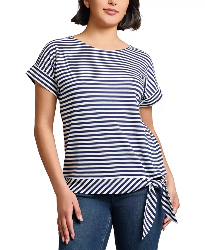 Женский полосатый топ с рукавом долман и завязкой на талии Jones New York, мультиколор
Женский полосатый топ с рукавом долман и завязкой на талии Jones New York, мультиколор