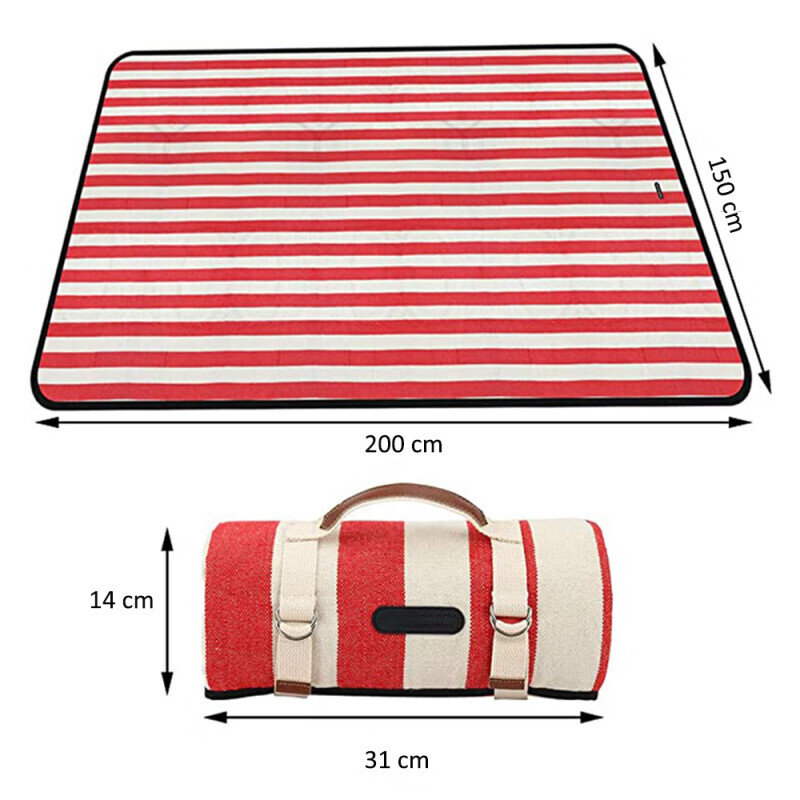 Yjhome коврик для пикника, влагостойкий тканевый коврик, утолщенный коврик для отдыха на природе, для кемпинга, парка, портативная подушка, красные и белые полосы, 150x200 см
Yjhome коврик для пикника, влагостойкий тканевый коврик, утолщенный коврик для отдыха на природе, для кемпинга, парка, портативная подушка, красные и белые полосы, 150x200 см
