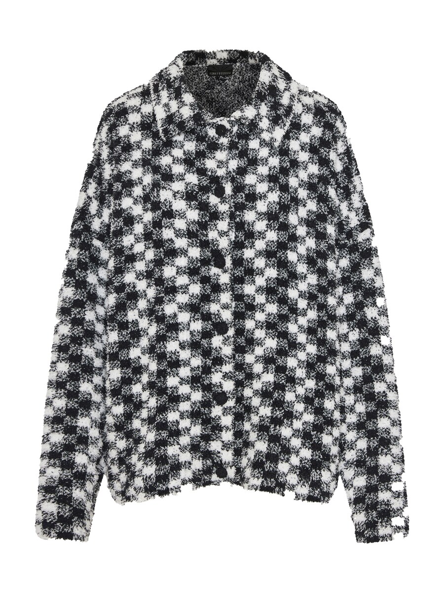 Вязаный кардиган Funky Buddha, черный/белый
Вязаный кардиган Funky Buddha, черный/белый