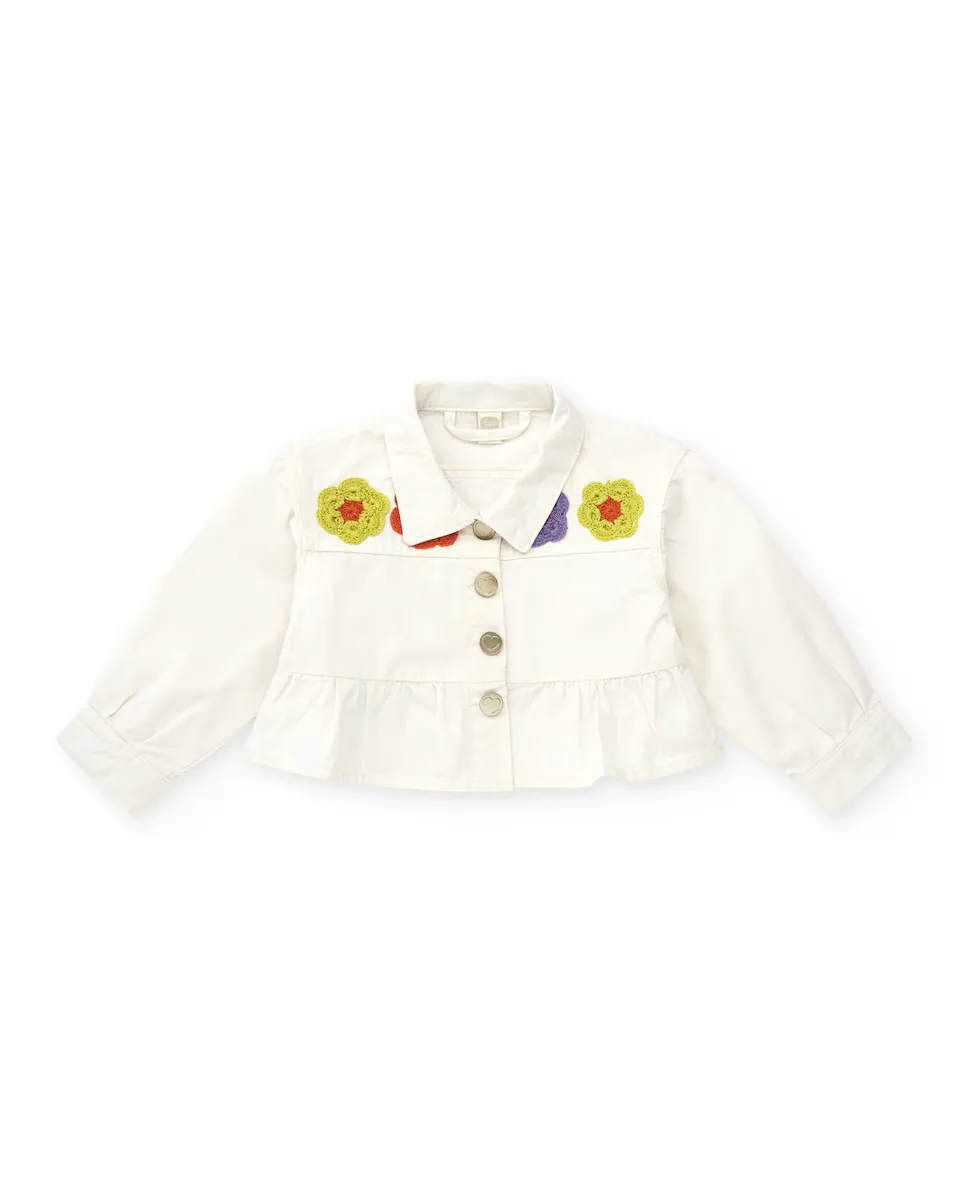 Куртка для девочки с пуговицами и оборкой по низу Tuc tuc, белый
Куртка для девочки с пуговицами и оборкой по низу Tuc tuc, белый