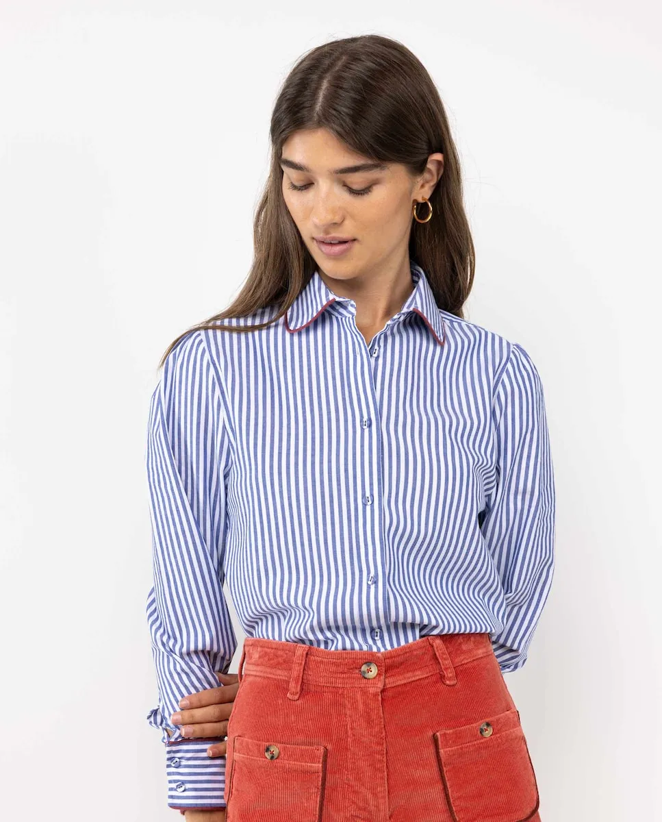 Женская рубашка Pinpoint в полоску Yale El Ganso, синий/белый
Женская рубашка Pinpoint в полоску Yale El Ganso, синий/белый