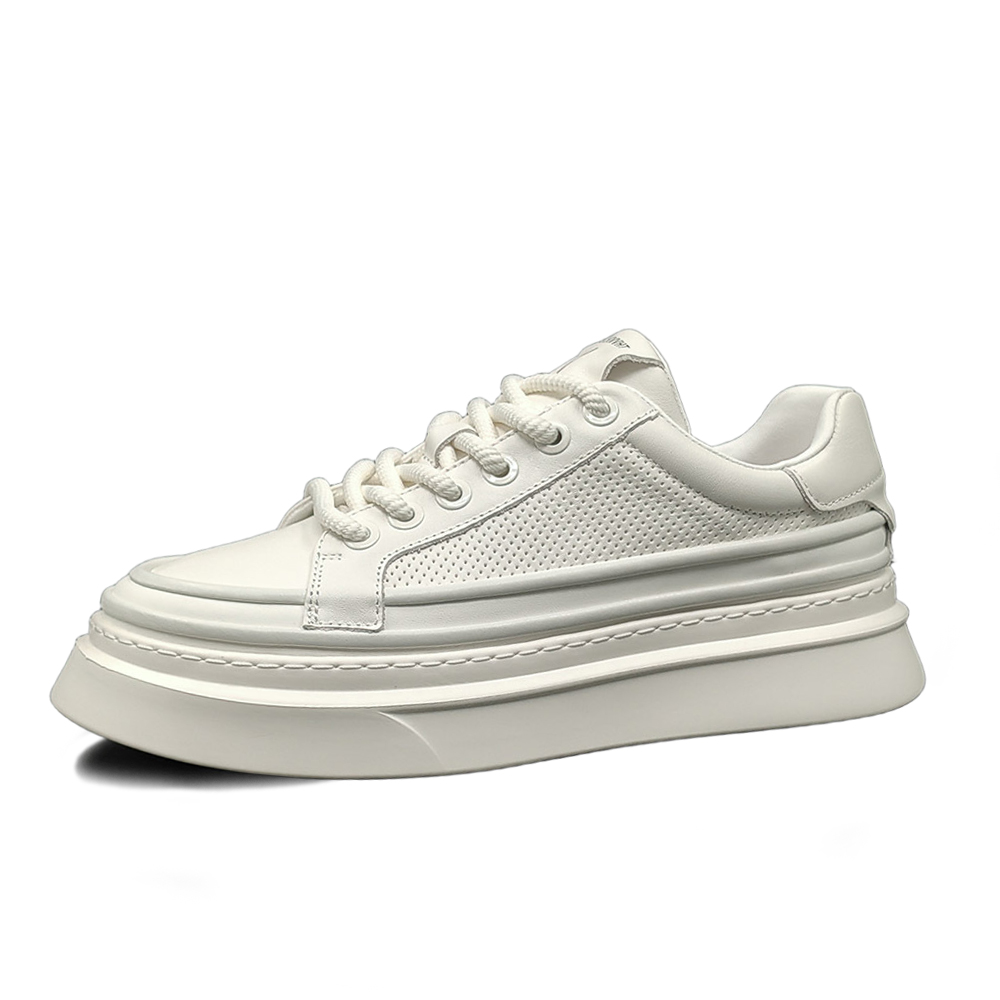 Износостойкие, легкие, нескользящие, низкие мужские кроссовки SENJIALUO, White 
Износостойкие, легкие, нескользящие, низкие мужские кроссовки SENJIALUO, White