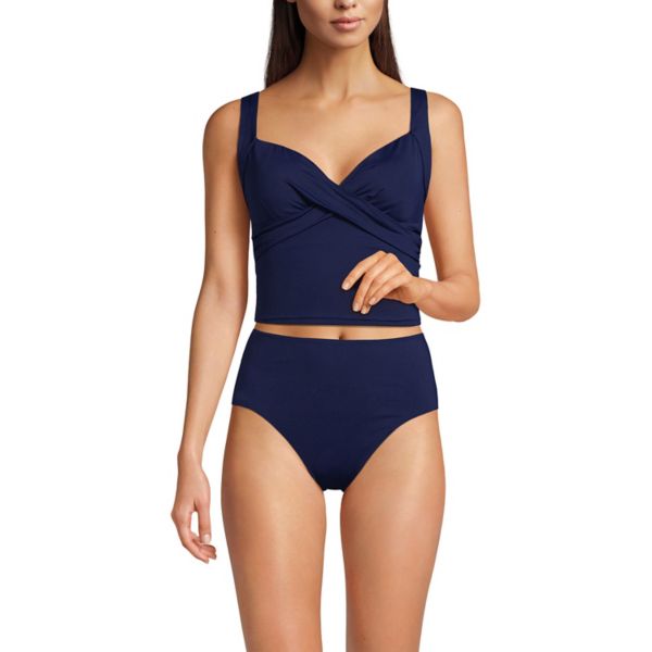 Женский укороченный топ-танкини с беспроводной связью, устойчивый к хлору Lands' End, синий
Женский укороченный топ-танкини с беспроводной связью, устойчивый к хлору Lands' End, синий