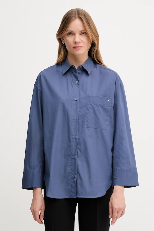 Хлопковая рубашка Tommy Hilfiger, темно-синий
Хлопковая рубашка Tommy Hilfiger, темно-синий