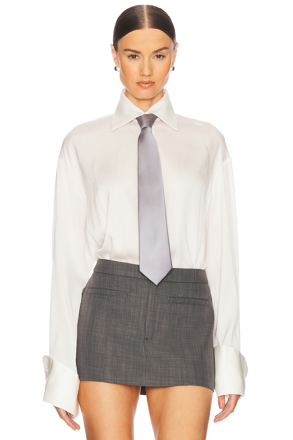 Свободная шелковая рубашка Helsa, белый
Свободная шелковая рубашка Helsa, белый