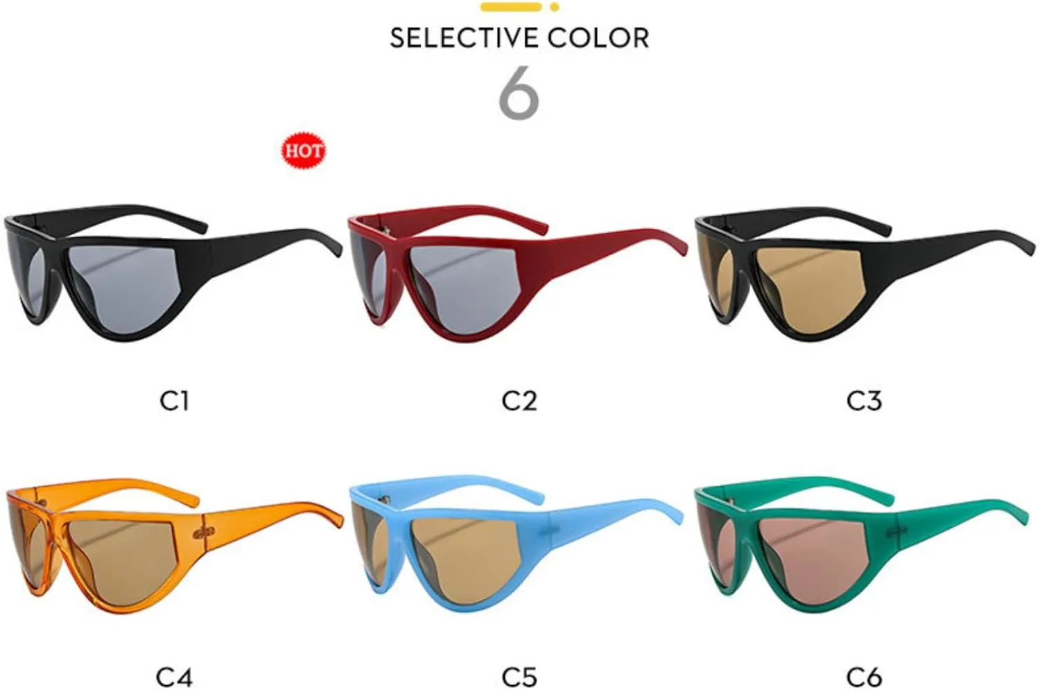 Солнцезащитные очки Willochra в большой оправе для женщин и мужчин, увеличенного размера, роскошные, черные, цельные, в стиле Y2K, винтажные, защитные очки UV400, C5
Солнцезащитные очки Willochra в большой оправе для женщин и мужчин, увеличенного размера, роскошные, черные, цельные, в стиле Y2K, винтажные, защитные очки UV400, C5