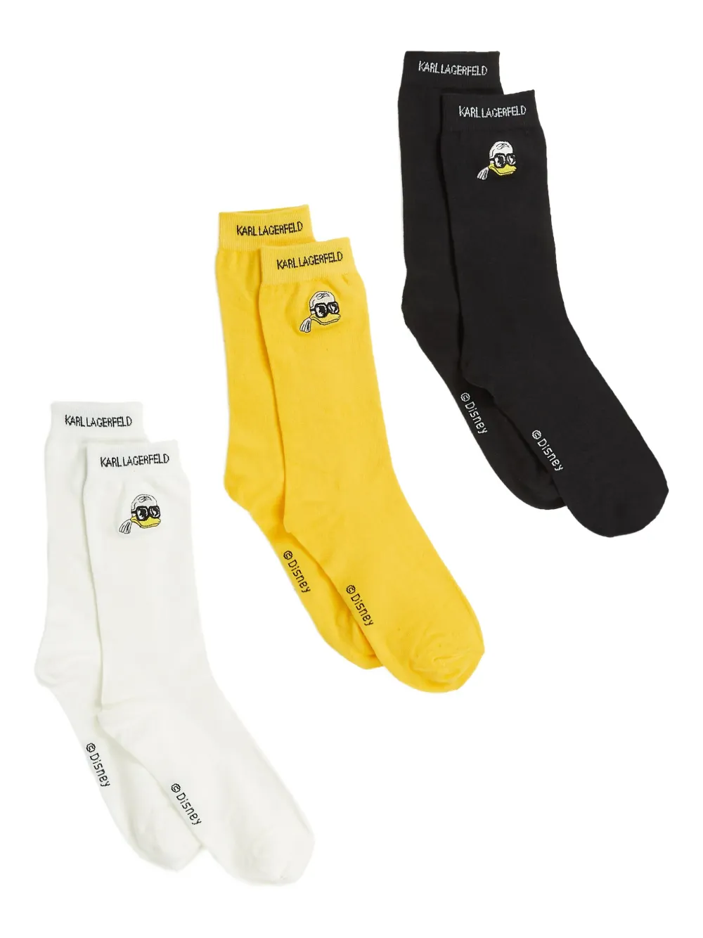 Комплект из трех пар носков из коллаборации с Disney KARL LAGERFELD, черный
Комплект из трех пар носков из коллаборации с Disney KARL LAGERFELD, черный