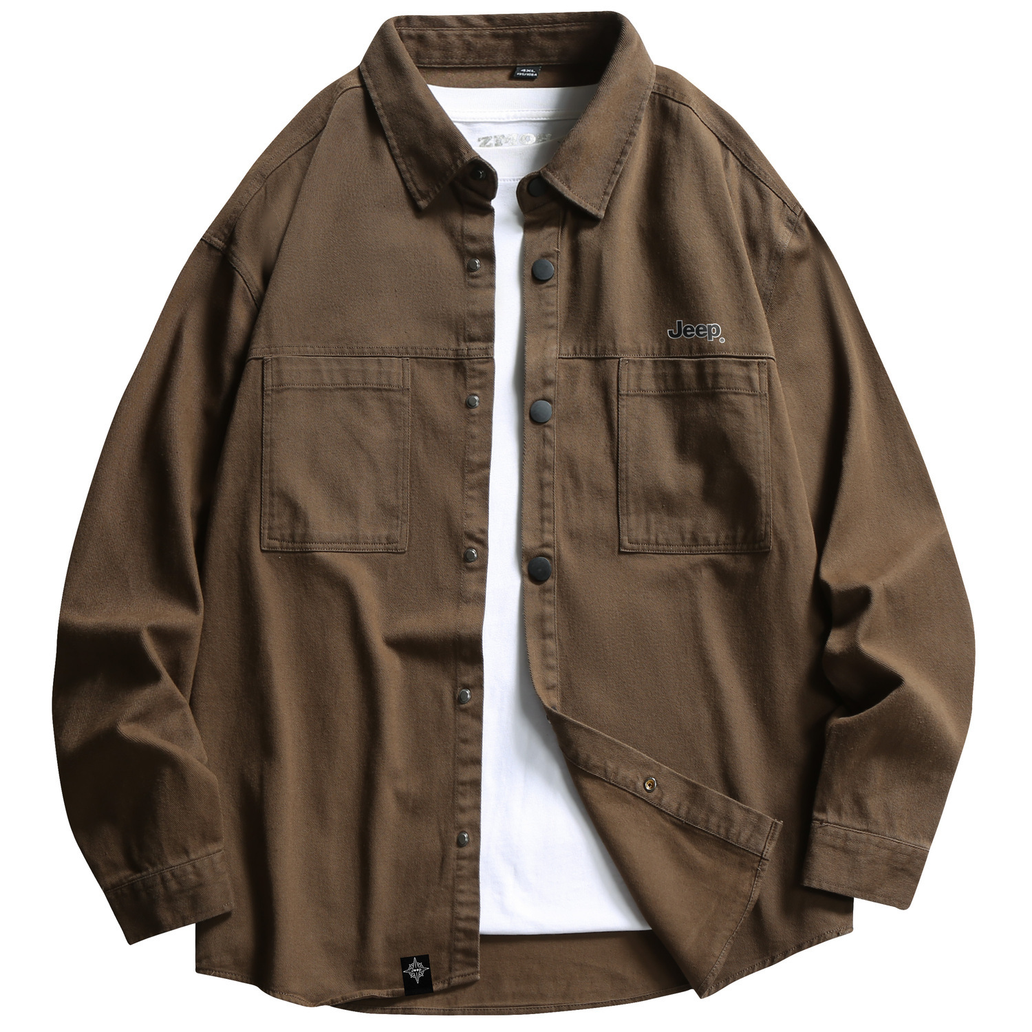 Рубашка унисекс Jeep, коричневый
Рубашка унисекс Jeep, коричневый