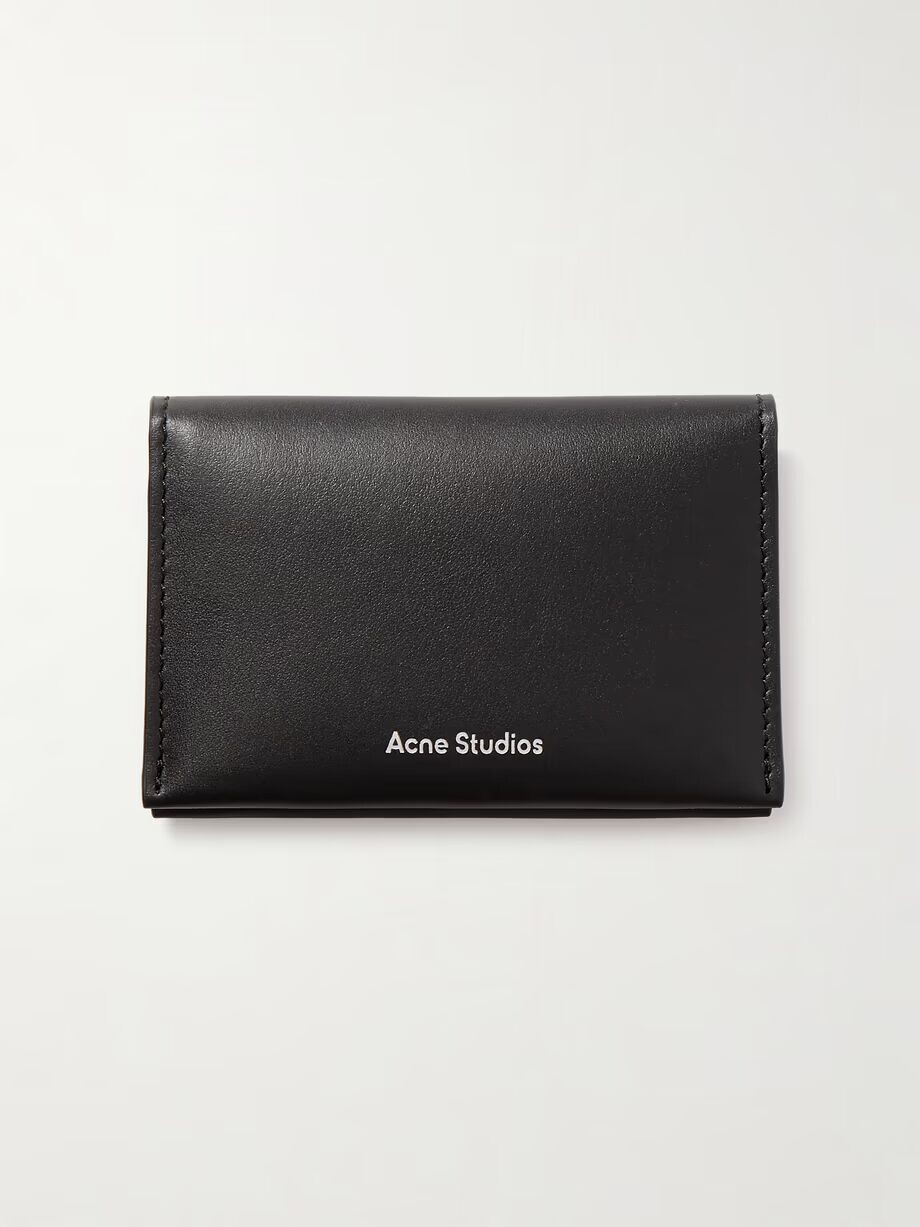 Кожаный кошелек с принтом Acne Studios, черный
Кожаный кошелек с принтом Acne Studios, черный