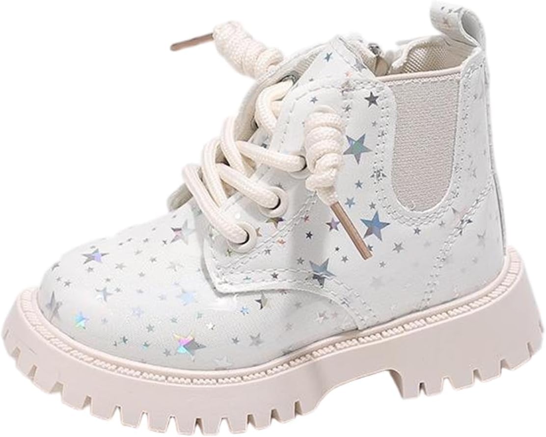 Ботинки на щиколотку для девочек-подростков с шнуровкой, верховая обувь, искусственная кожа, боковая молния, подошва с протектором, ботиночки для маленьких детей Zzalalana, White
Ботинки на щиколотку для девочек-подростков с шнуровкой, верховая обувь, искусственная кожа, боковая молния, подошва с протектором, ботиночки для маленьких детей Zzalalana, White