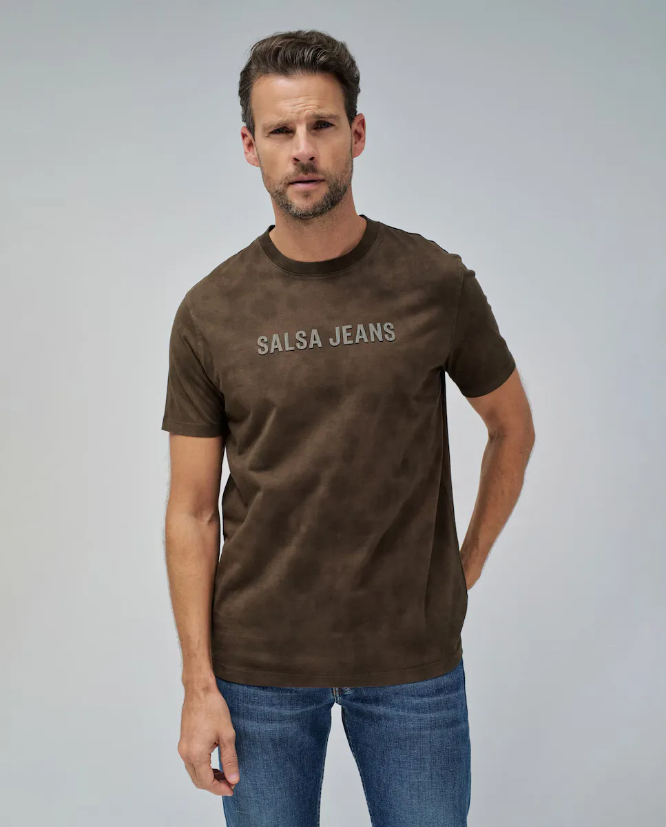 Мужская футболка приталенного кроя Salsa Jeans, зеленый
Мужская футболка приталенного кроя Salsa Jeans, зеленый