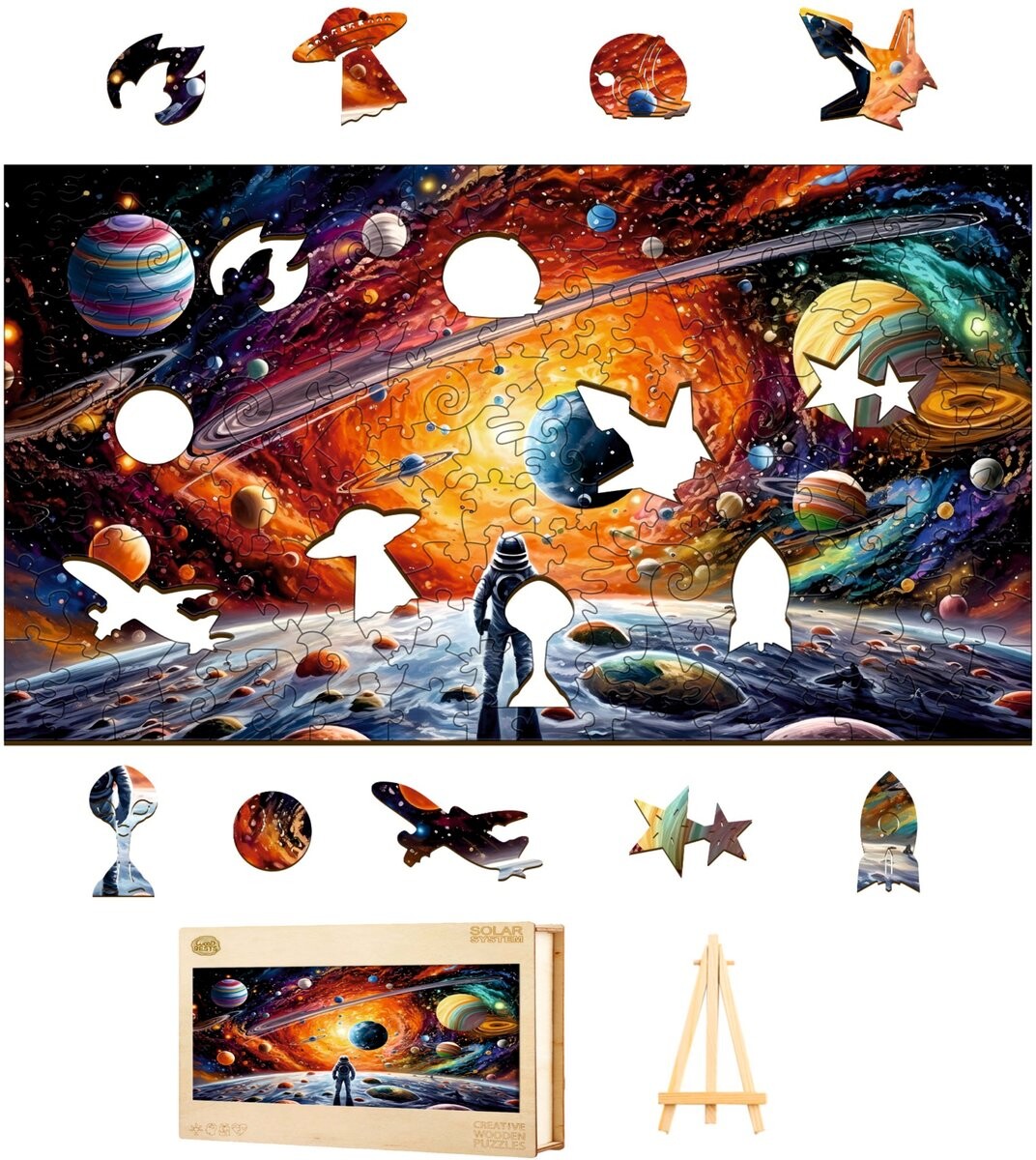 Большой Деревянный Пазл 250 Частей Солнечной Системы В Деревянной Коробке Pasjo24
Большой Деревянный Пазл 250 Частей Солнечной Системы В Деревянной Коробке Pasjo24