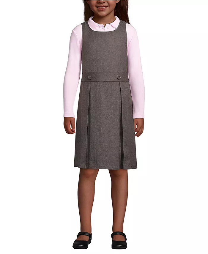 Детский джемпер для девочек до колена Lands' End, серый
Детский джемпер для девочек до колена Lands' End, серый