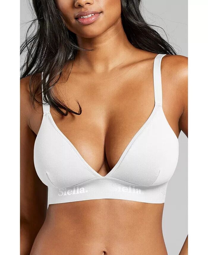 Женский бюстгальтер с треугольными чашками из органического хлопка и подушечками SIELLA, белый
Женский бюстгальтер с треугольными чашками из органического хлопка и подушечками SIELLA, белый