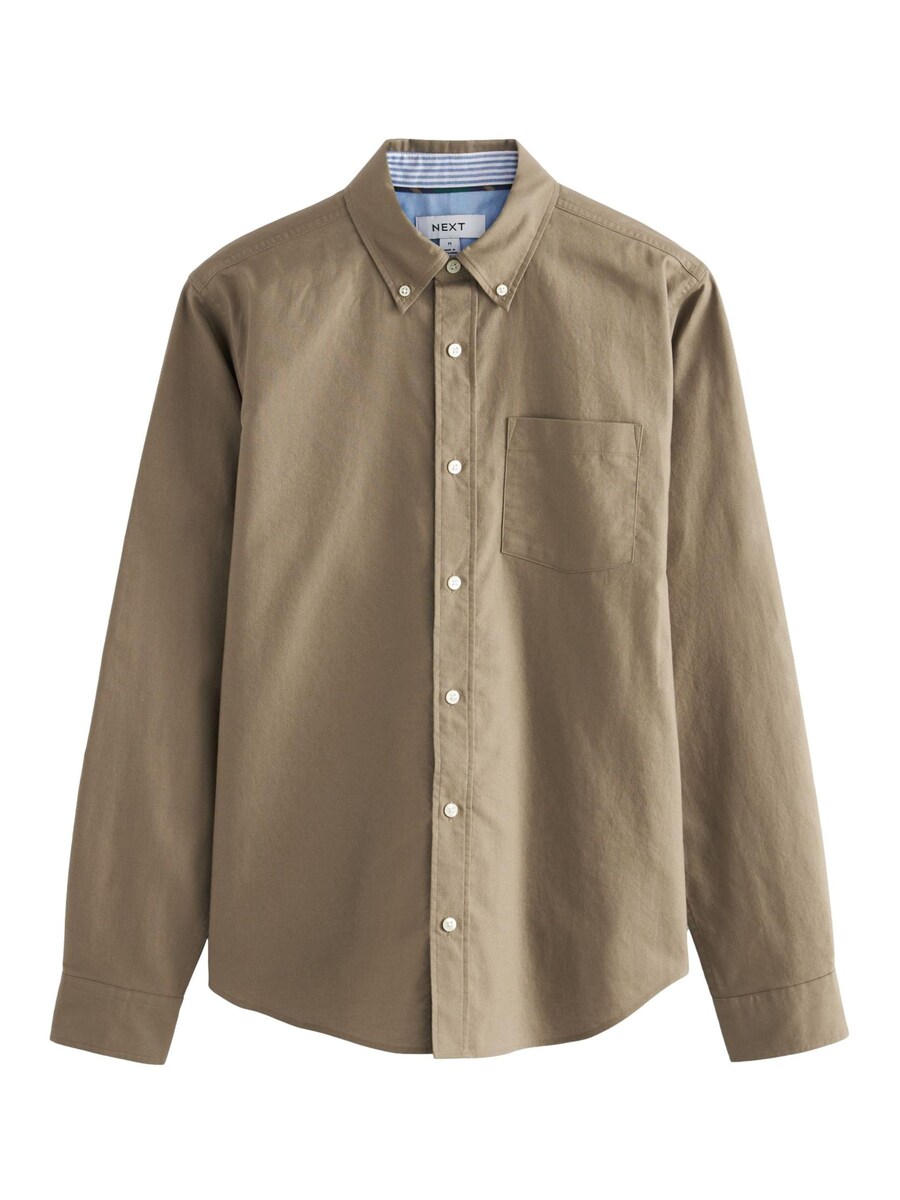 Рубашка обычного кроя на пуговицах Next, темно-бежевый
Рубашка обычного кроя на пуговицах Next, темно-бежевый