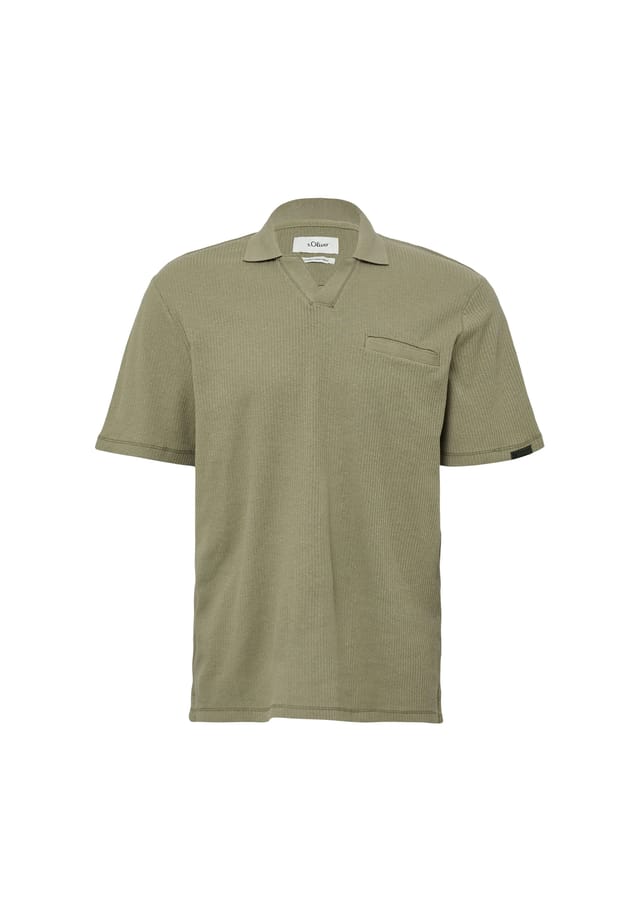 Рубашка поло с нагрудным карманом и льняным вставкой S.Oliver, зеленый
Рубашка поло с нагрудным карманом и льняным вставкой S.Oliver, зеленый