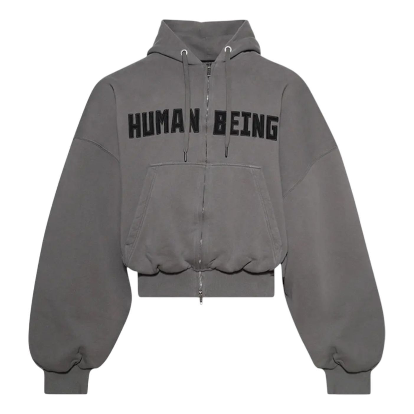 Худи Balenciaga Human Being с круглой застежкой-молнией, цвет «темно-серый»
Худи Balenciaga Human Being с круглой застежкой-молнией, цвет «темно-серый»