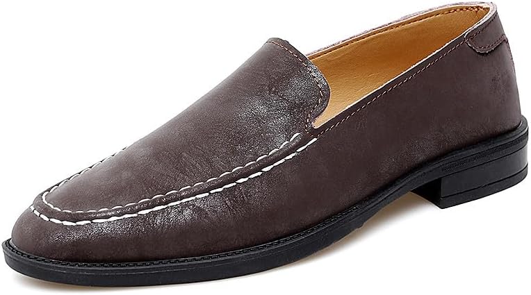 Мужские кожаные модные лоферы Santimon, низкий каблук, деловые и повседневные мокасины для мужчин, коричневый
Мужские кожаные модные лоферы Santimon, низкий каблук, деловые и повседневные мокасины для мужчин, коричневый