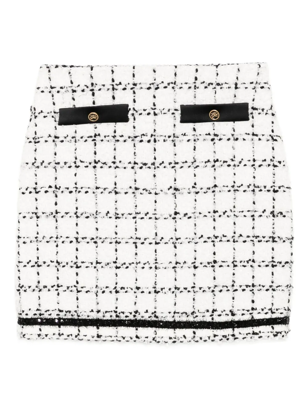 Юбка-букле KARL LAGERFELD, белый 
Юбка-букле KARL LAGERFELD, белый