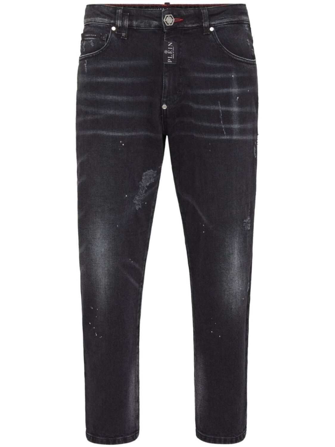 Philipp Plein прямые джинсы с эффектом потертости, черный
Philipp Plein прямые джинсы с эффектом потертости, черный