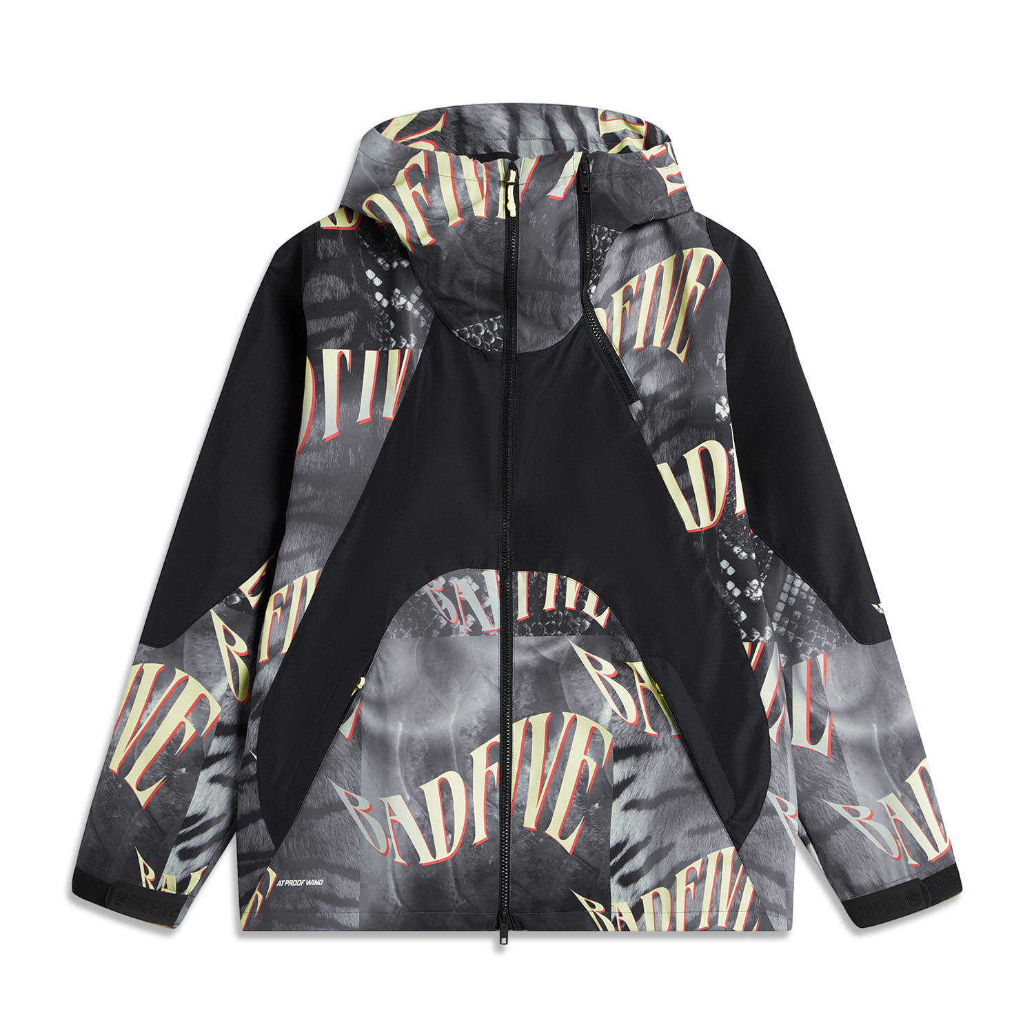 LINING Тренч черный с принтом, Black All over Print 
LINING Тренч черный с принтом, Black All over Print