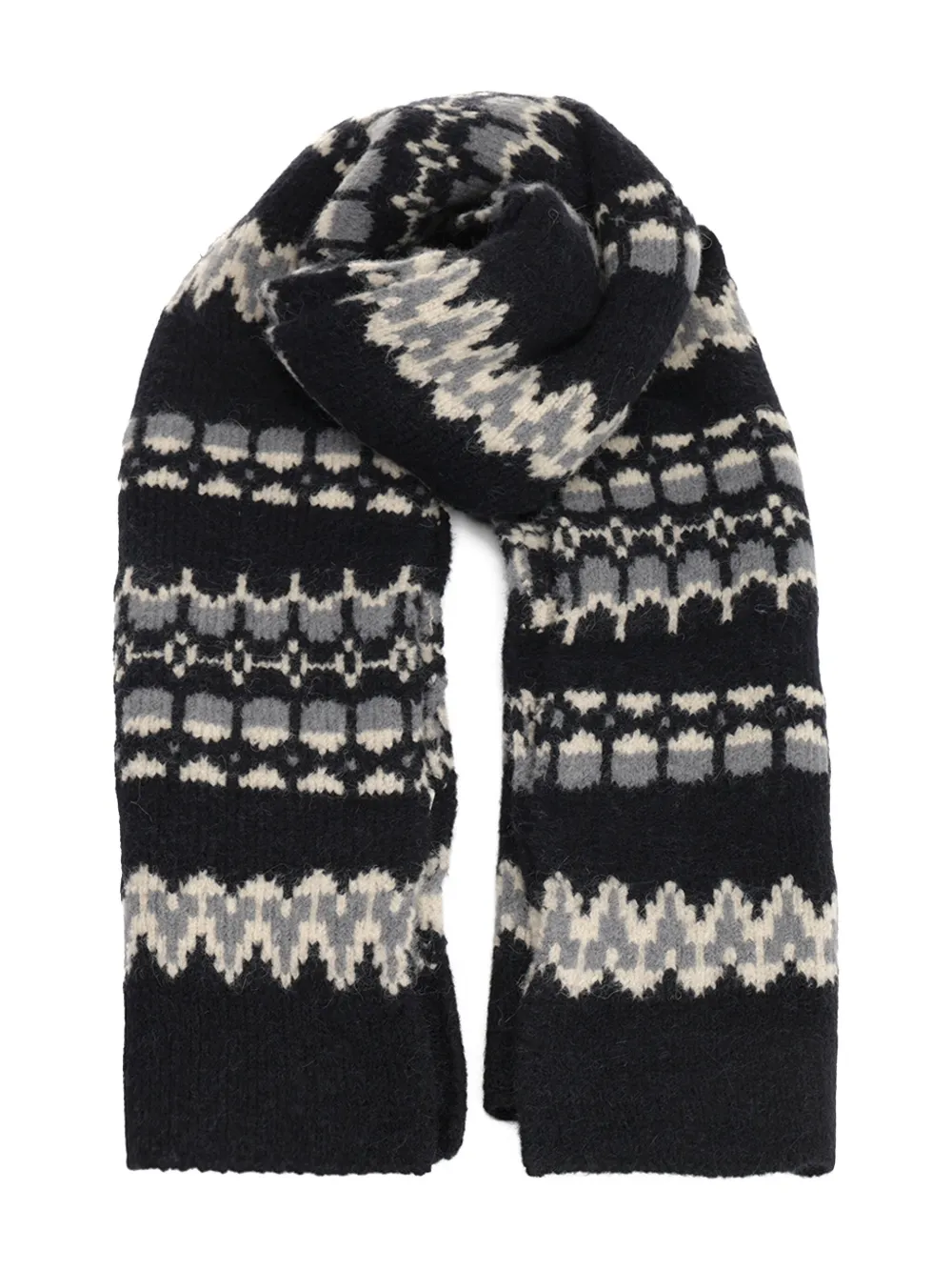 Шарф с узором Barena, черный
Шарф с узором Barena, черный