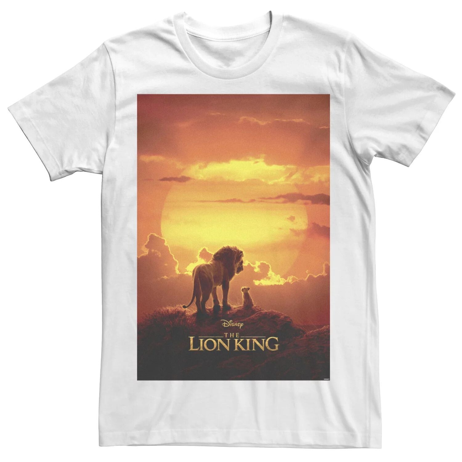 Мужская футболка с постером к фильму Дисней «Король Лев» Licensed Character 
Мужская футболка с постером к фильму Дисней «Король Лев» Licensed Character