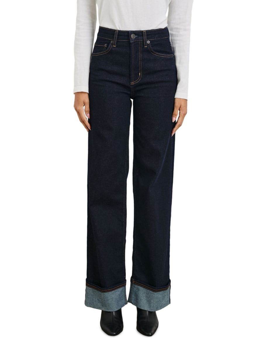 Джинсы Getty с высокой талией и широкими штанинами Rails, цвет Midnight Blues Cuffed
Джинсы Getty с высокой талией и широкими штанинами Rails, цвет Midnight Blues Cuffed