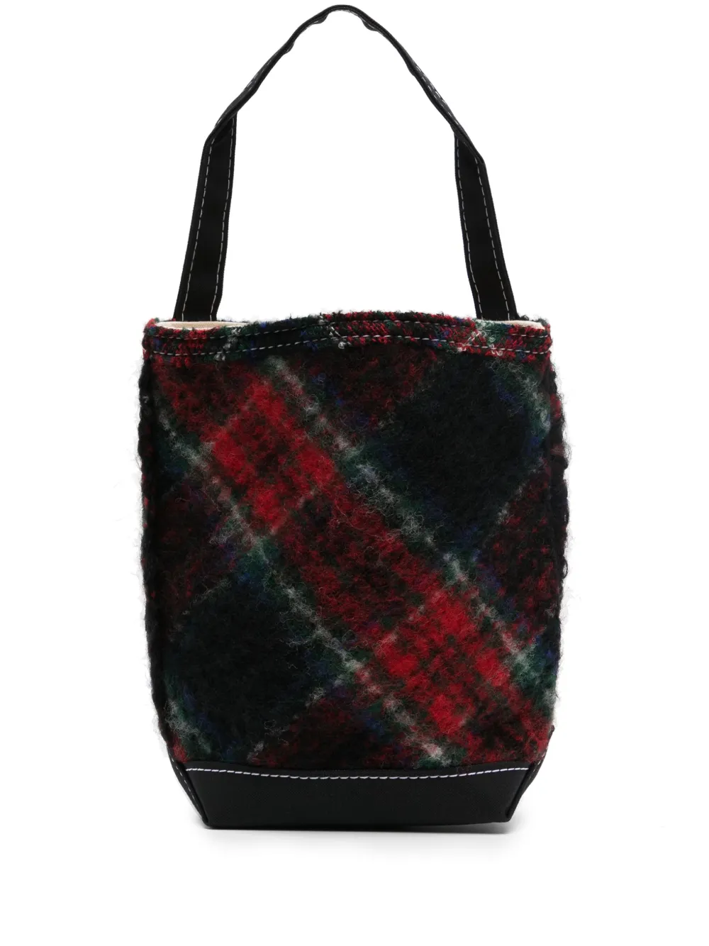 Сумка-тоут в клетку из коллаборации с Tembea Comme des Garçons TAO, черный
Сумка-тоут в клетку из коллаборации с Tembea Comme des Garçons TAO, черный