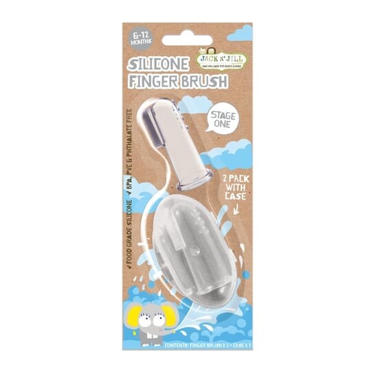 Силиконовая зубная щетка на палец для чистки зубов 6–12 месяцев, 2 упаковки Jack N' Jill, Jack N'Jill
Силиконовая зубная щетка на палец для чистки зубов 6–12 месяцев, 2 упаковки Jack N' Jill, Jack N'Jill