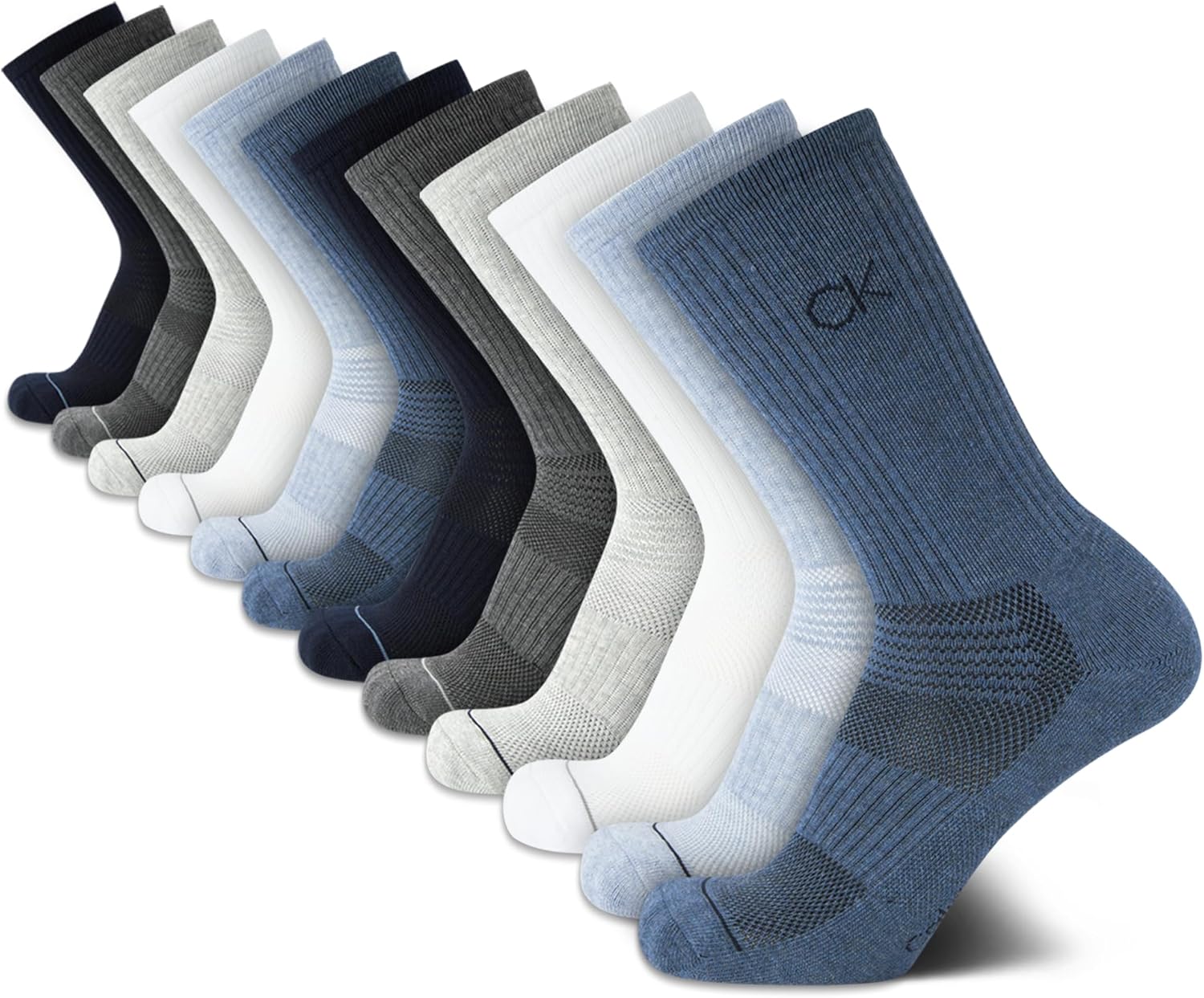 Мужские носки Calvin Klein Crew Socks - 12 пар дышащих спортивных носков с мягкой подкладкой для мужчин, для занятий спортом и бега, Blue Assorted
Мужские носки Calvin Klein Crew Socks - 12 пар дышащих спортивных носков с мягкой подкладкой для мужчин, для занятий спортом и бега, Blue Assorted