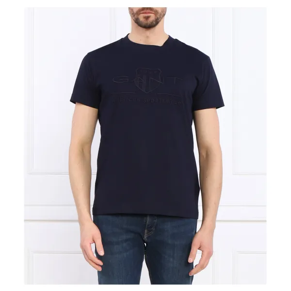 Футболка стандартного кроя Gant, синий
Футболка стандартного кроя Gant, синий