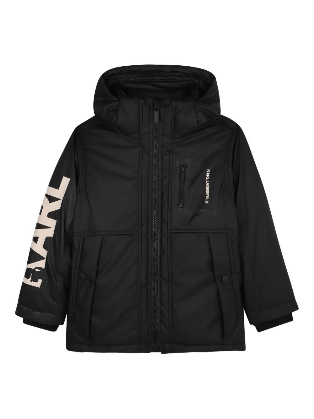 Пуховик с капюшоном KARL LAGERFELD KIDS, черный
Пуховик с капюшоном KARL LAGERFELD KIDS, черный