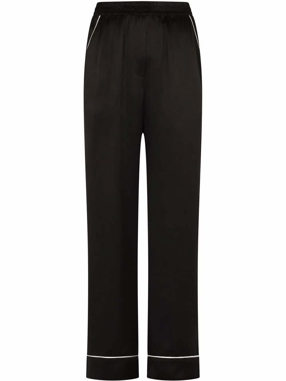 Атласные пижамные брюки с контрастной отделкой DOLCE & GABBANA, черный
Атласные пижамные брюки с контрастной отделкой DOLCE & GABBANA, черный