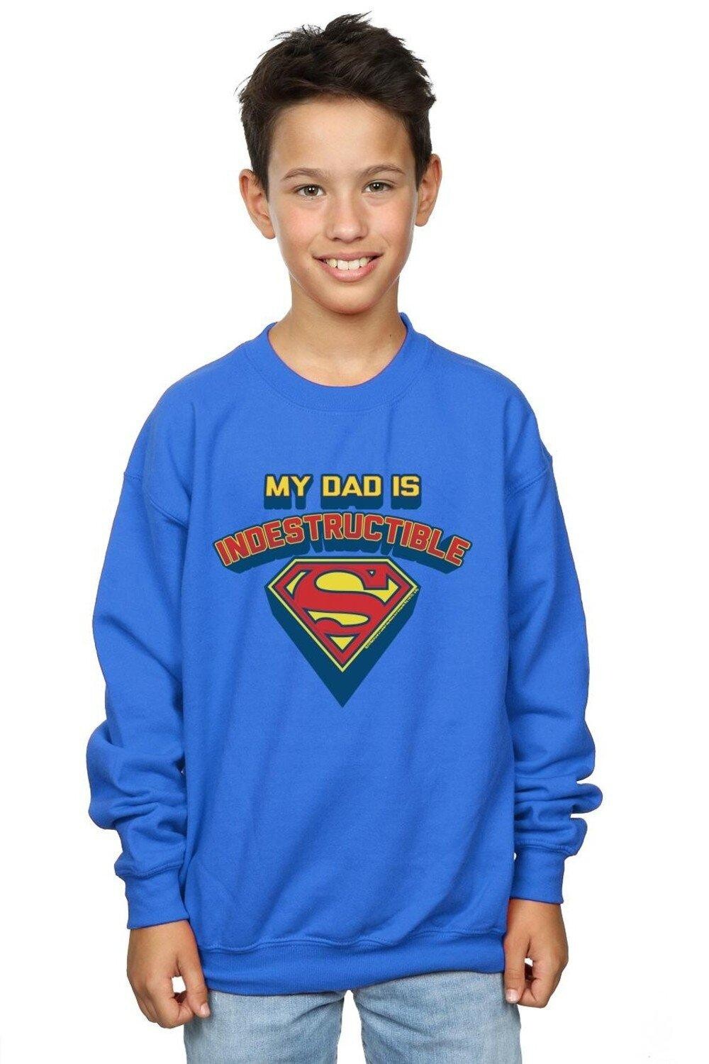 Толстовка «Супермен: мой папа нерушим» DC Comics, синий
Толстовка «Супермен: мой папа нерушим» DC Comics, синий