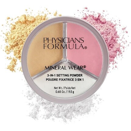 Physicians Formula Mineral Wear 3-в-1 закрепляющая пудра Прозрачная минеральная закрепляющая пудра для макияжа для закрепления макияжа Осветление и контурирование Безупречный финиш Новый набор Bright Bake
Physicians Formula Mineral Wear 3-в-1 закрепляющая пудра Прозрачная минеральная закрепляющая пудра для макияжа для закрепления макияжа Осветление и контурирование Безупречный финиш Новый набор Bright Bake