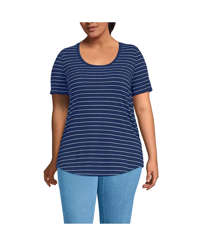 Футболка-туника с коротким рукавом и круглым вырезом Power Performance, с асимметричным подолом, больших размеров Lands' End, синий
Футболка-туника с коротким рукавом и круглым вырезом Power Performance, с асимметричным подолом, больших размеров Lands' End, синий