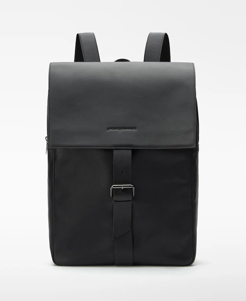 Компактный мужской кожаный рюкзак Adolfo Dominguez, черный
Компактный мужской кожаный рюкзак Adolfo Dominguez, черный