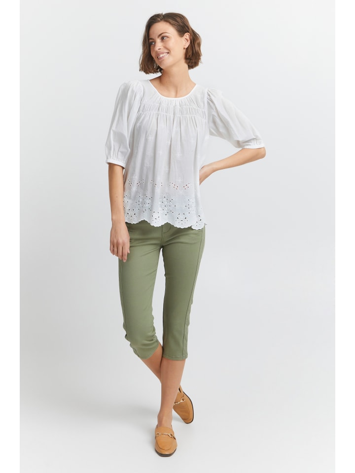 Блузка с короткими рукавами FRANGI свободного кроя Blanc de Blanc Fransa
Блузка с короткими рукавами FRANGI свободного кроя Blanc de Blanc Fransa