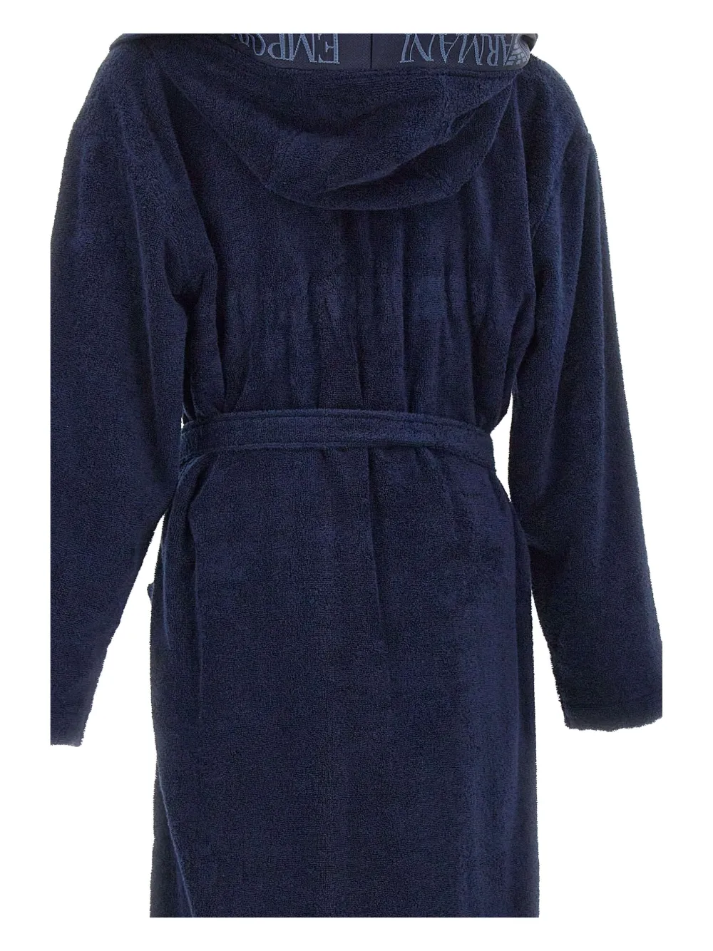 Халат с капюшоном и жаккардовым логотипом Emporio Armani, синий
Халат с капюшоном и жаккардовым логотипом Emporio Armani, синий