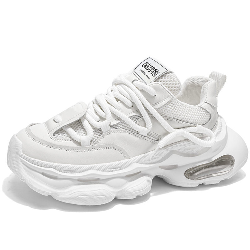 Budding Bear Антискользящие и износостойкие легкие низкие массивные кроссовки для мужчин с эффектом увеличения роста - белый, цвет White 
Budding Bear Антискользящие и износостойкие легкие низкие массивные кроссовки для мужчин с эффектом увеличения роста - белый, цвет White