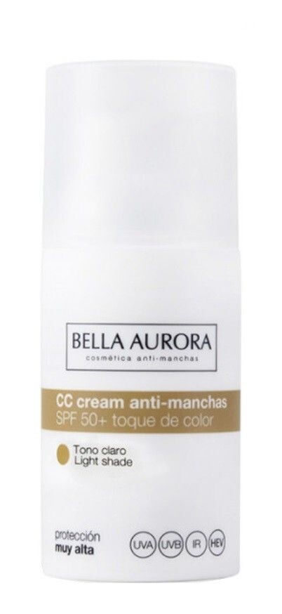 Bella Aurora CC Cream Anti-dark Spots Light SPF50+ с крем для лица, 30 ml
Bella Aurora CC Cream Anti-dark Spots Light SPF50+ с крем для лица, 30 ml