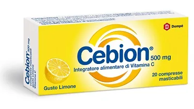 Cebion Lemon Витамин С, 20 жевательных таблеток
Cebion Lemon Витамин С, 20 жевательных таблеток