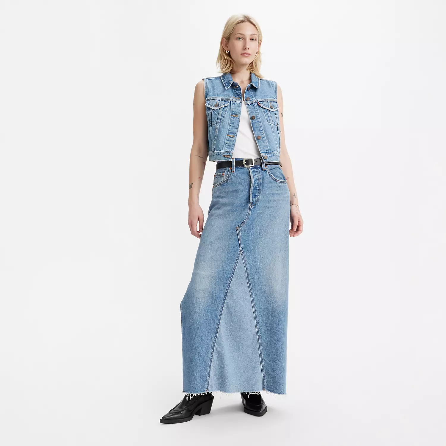 Значок длинная юбка Levi's, цвет Own It - Medium Wash
Значок длинная юбка Levi's, цвет Own It - Medium Wash