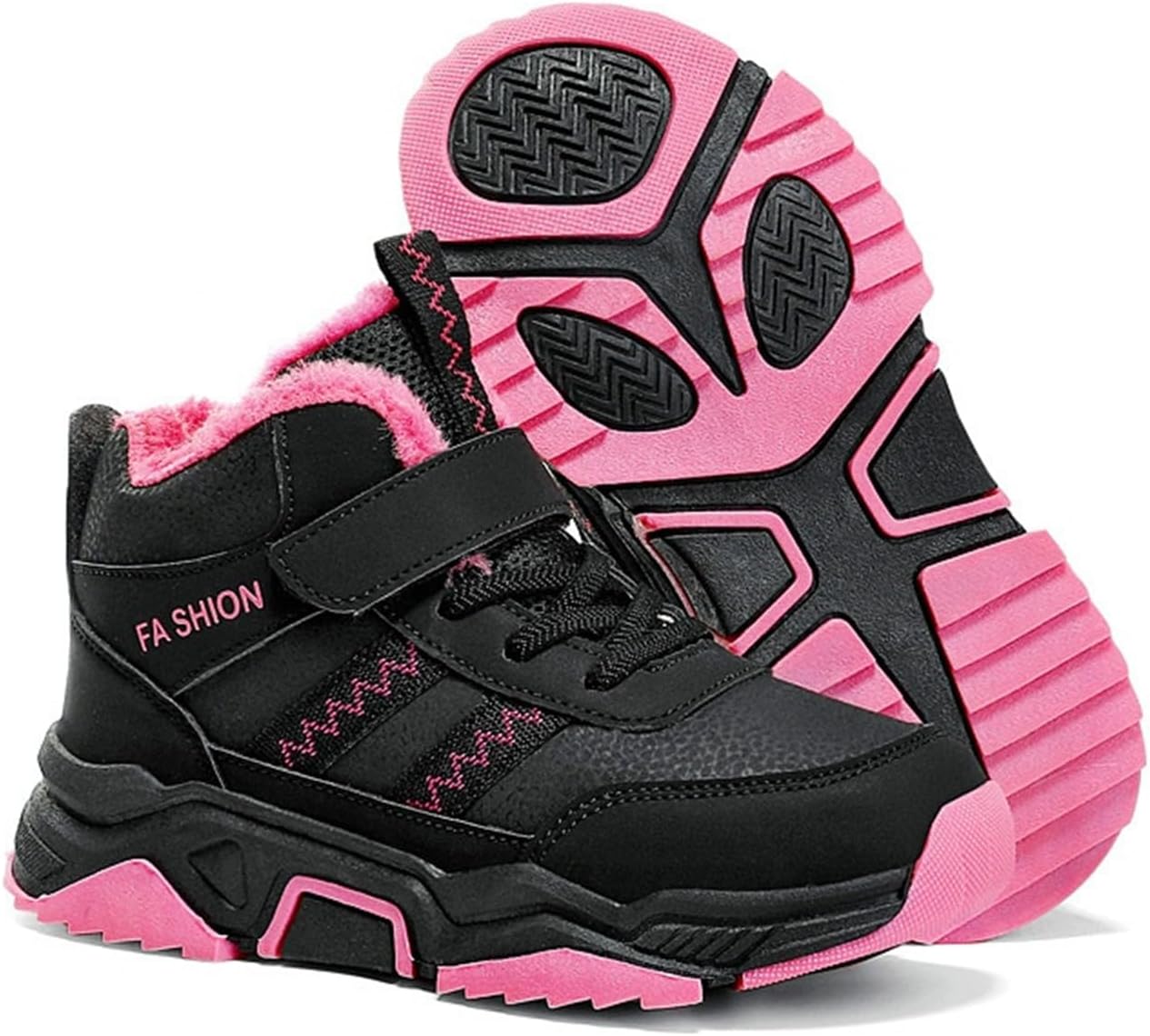 Снежные ботинки, водоотталкивающие, с утеплителем, для мальчиков и девочек, походные ботинки, для холодной погоды, противоскользящие зимние ботинки NIAIRKE, Pink+Black
Снежные ботинки, водоотталкивающие, с утеплителем, для мальчиков и девочек, походные ботинки, для холодной погоды, противоскользящие зимние ботинки NIAIRKE, Pink+Black