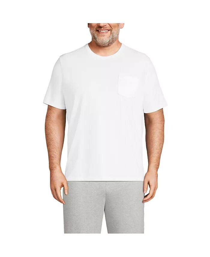 Футболка мужская Tall Super-T с коротким рукавом и карманом Lands' End, белый
Футболка мужская Tall Super-T с коротким рукавом и карманом Lands' End, белый